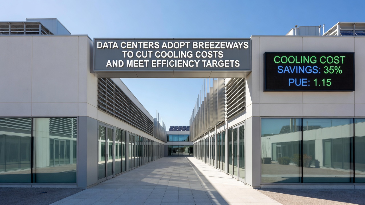 Data Centers Embrace Breezeway Designs to Lower Energy Use and Hit Efficiency Benchmarks